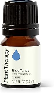 Plant Therapy Blue Tansy Essential Oil, 2.5 mL (1/12 oz), 100% Pure and Undiluted, Natural Aromatherapy for Diffuser or DIY Skincare