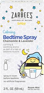 Zarbee's Baby Sleep Spray; Calming Bedtime Spray with Natural Lavender and Chamomile to Help Infant Nighttime Routine; 2oz Bottle