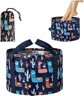 Foot Bath Basin Portable Travel Collapsible Foot Basin Folding Foot Bath Tub Soaking Feet Bucket for Camping Washing