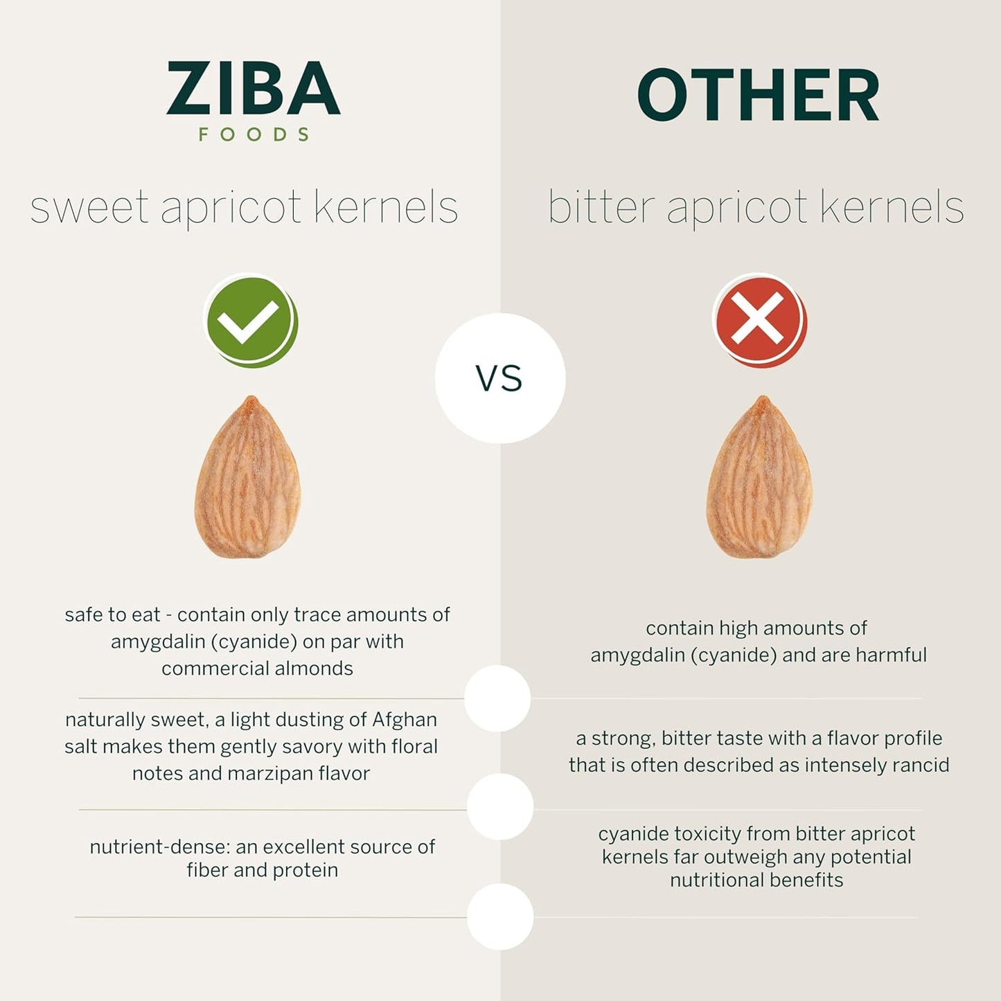 Ziba Foods Trail Pairing - Sweet Apricot Kernels & Dried Mulberries Mix - Non-GMO, Vegan, Whole 30 Friendly & Paleo - High in Fiber, Iron & Immune Boosting Antioxidants - Sweet & Savory, Pack of 6