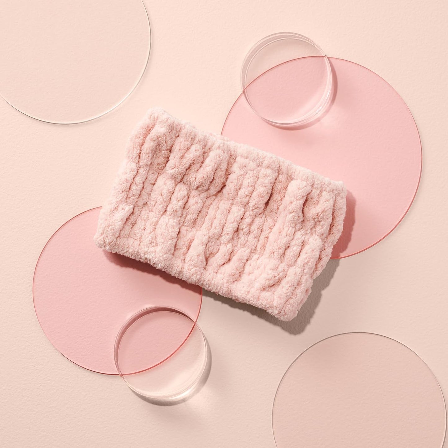 The Hair Edit Hold Back & Glow Up Ultra-Wide Spa Headband for Washing Face, Yoga, Makeup, Microfiber Facial Headband for Women