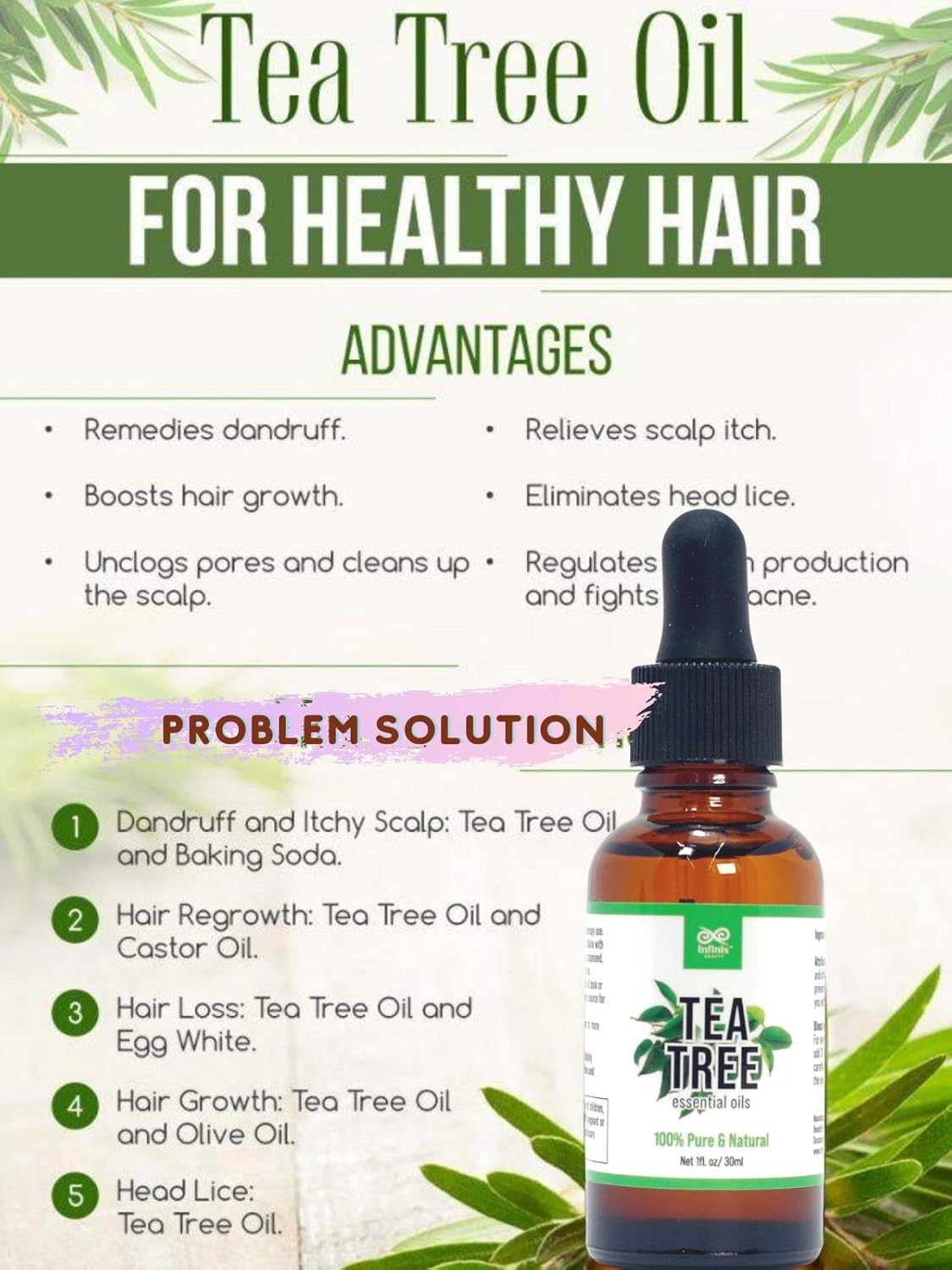 100% Teatree Oil Premium Grade Skin Body Care Must dilute