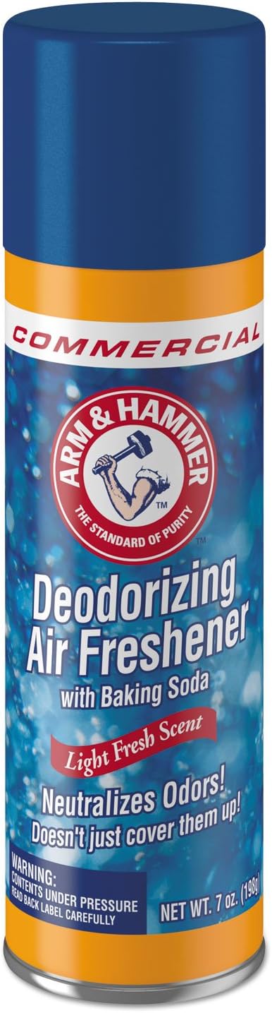 Arm & Hammer 3320094170 Baking Soda Air Freshener, Aerosol, Light Fresh Scent, 7oz (3)