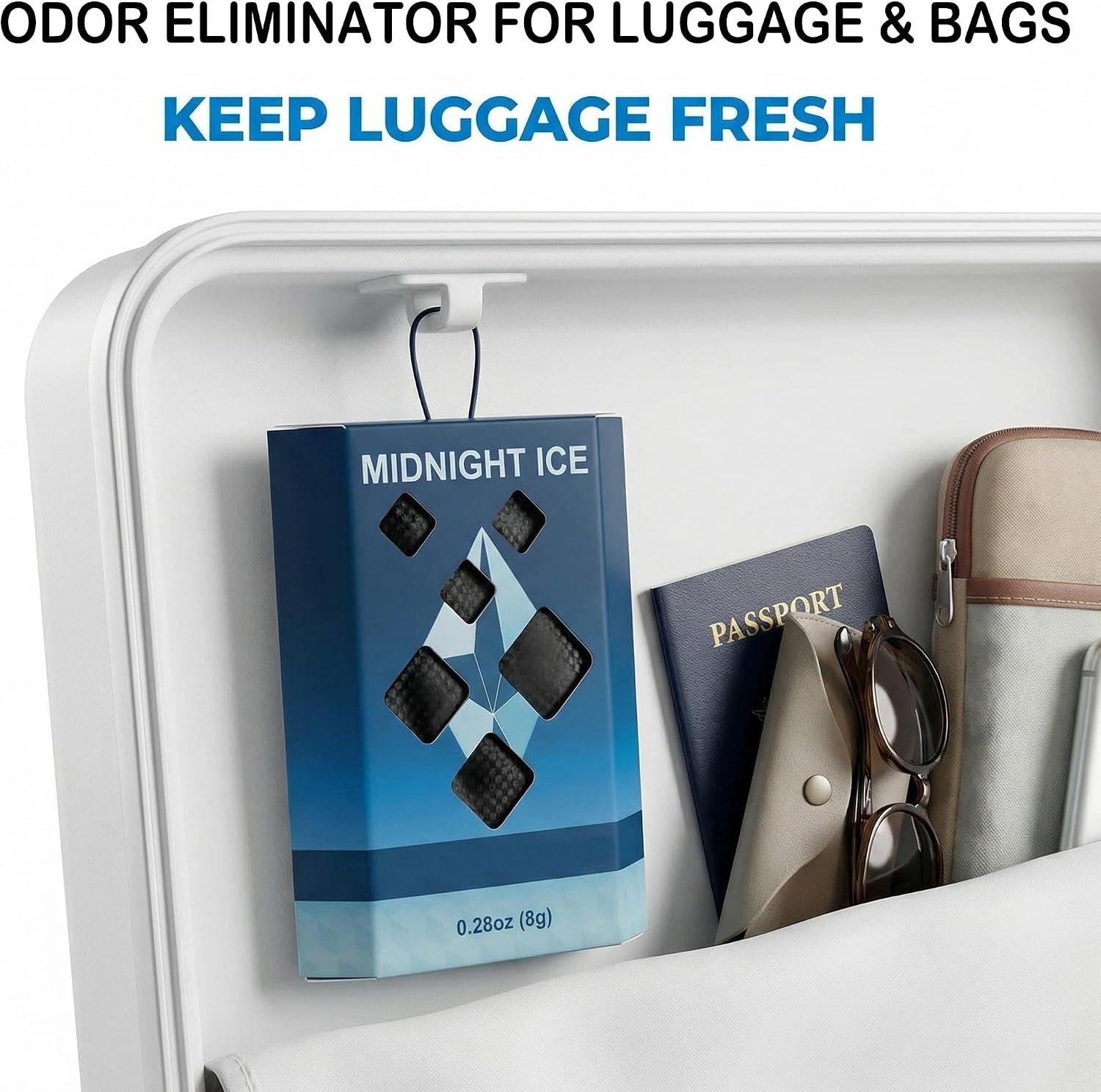 Fresh Linen Scented Sachets, 3 Pack Hanging Closet Deodorizer for Drawers, Wardrobes, Bags, Suitcases and Small Spaces