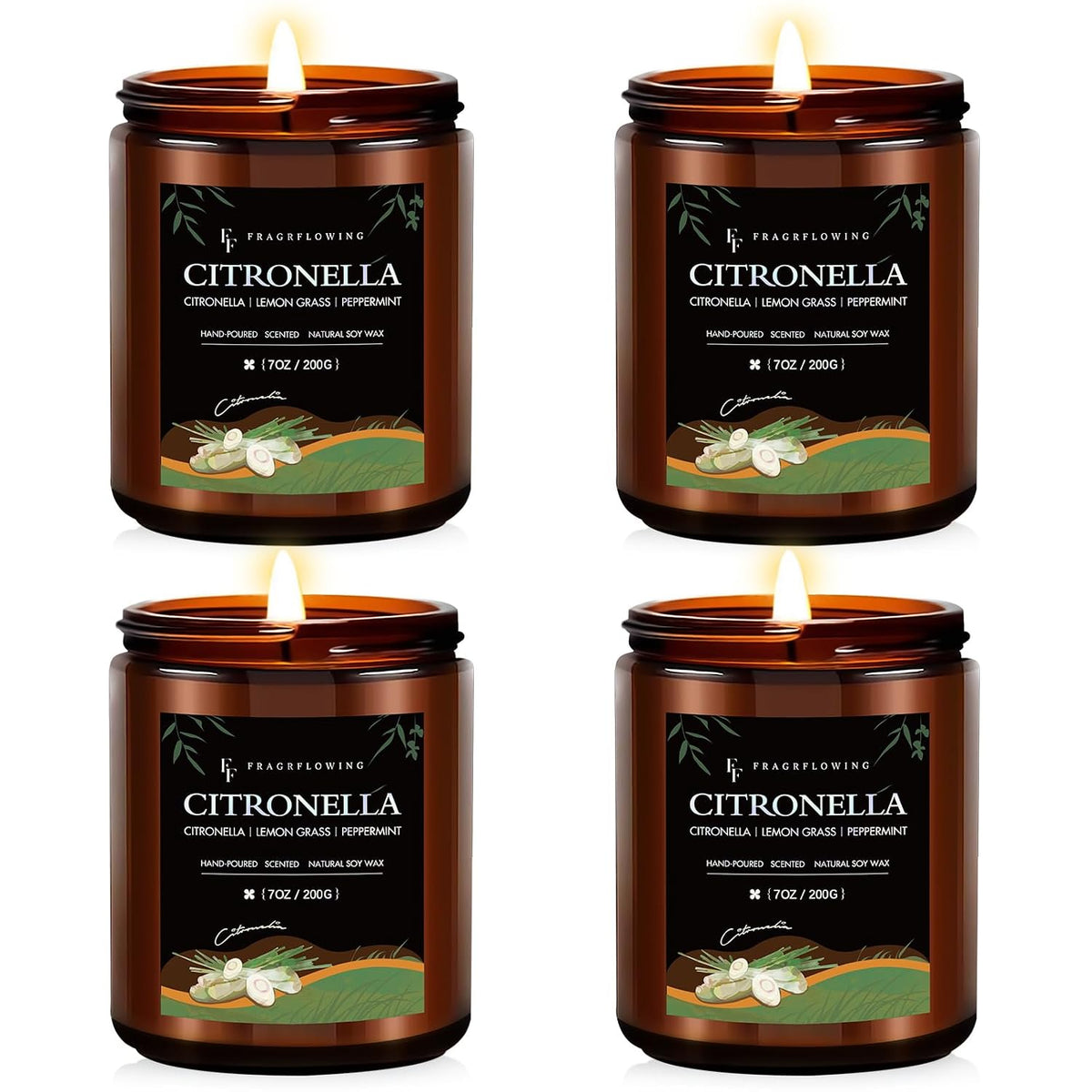 Citronella Candles Set