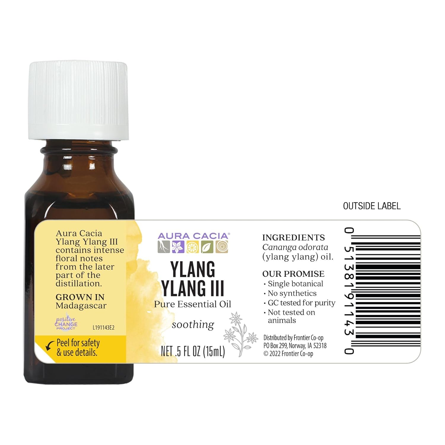 Aura Cacia 100% Pure Essential Oil Ylang Ylang - 0.5 fl oz