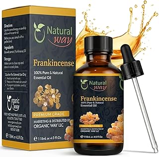 Frankincense Essential Oil | Pure Aromatherapy Oil for Diffusers, Hair Growth, Skin, Scalp Care, Massage | Refreshing Hair Oil for Women & Men | Natural Essential Oil for Diffuser | 4 Fl Oz (120 mL)