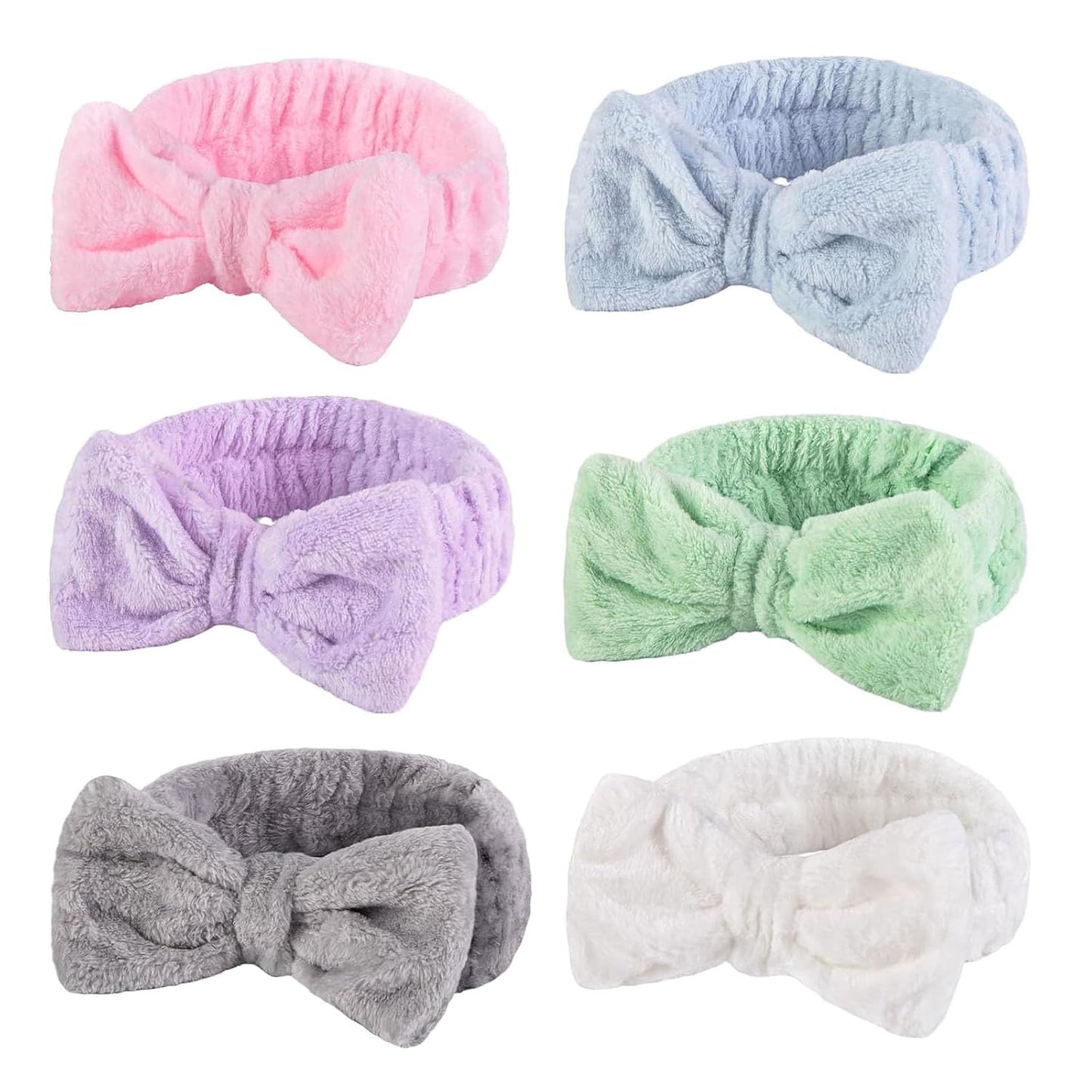 Shindel 6Pack Spa Headbands, Skincare & Makeup Headbands for Face Washing, Gift for Teen Girls, Stocking Stuffer