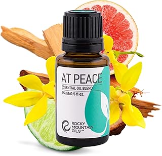 Rocky Mountain Oils at Peace Essential Oil Blend with Essential Oils - Aromatherapy Oils for Diffuser and Topical - Relaxing and Calming Essential Oils - 15ml