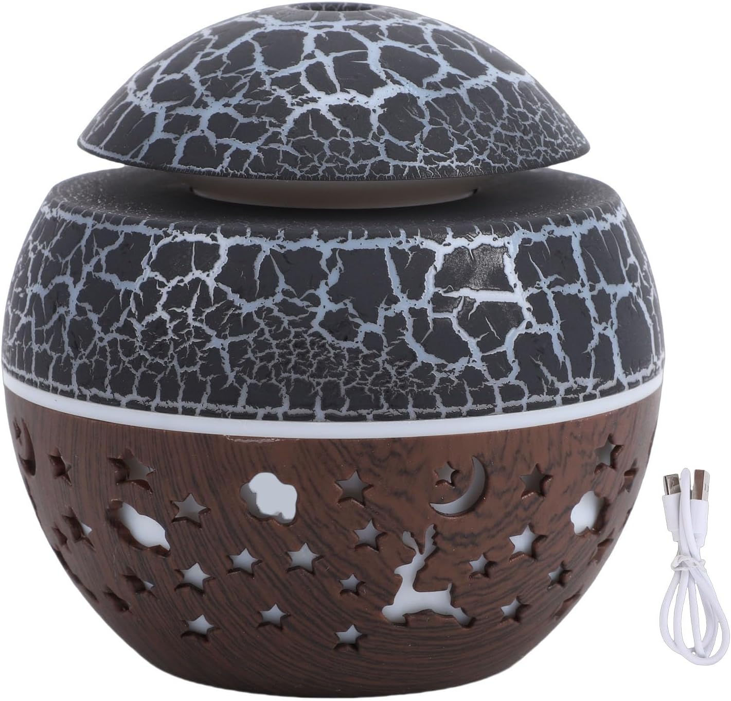 ZJchao Portable Mini Essential Oil Diffuser with Color Changing Lights, 100ml USB Humidifier for Small Spaces, Bedroom, Office, Car, Travel, Quiet Personal Diffuser