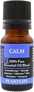 Plantlife Calm Aromatherapy Essential Oil Blend - Straight from The Plant 100% Pure Therapeutic Grade - No Additives or Fillers - Made in California 10 ml