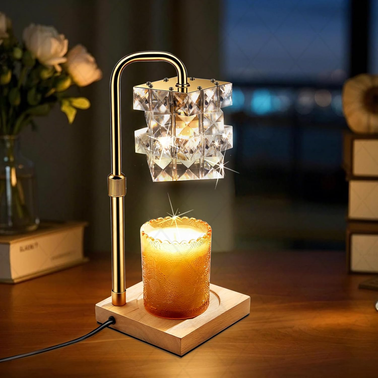 Alpharan Candle Warmer Lamp with Timer - Electric Wax Warmer for Home Desk Decor, Birthday Gifts for Women Mom Men, House Warming Gifts New Home Kitchen Office Dorm
