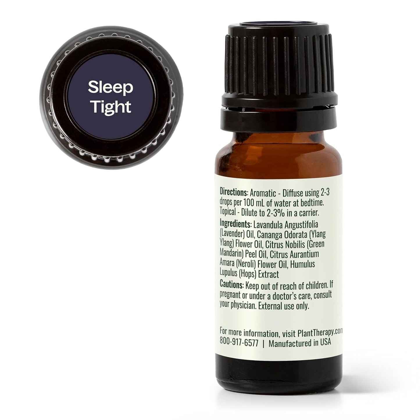 Plant Therapy Sleep Tight Essential Oil Blend 10 mL (1/3 oz) 100% Pure, Undiluted, Therapeutic Grade