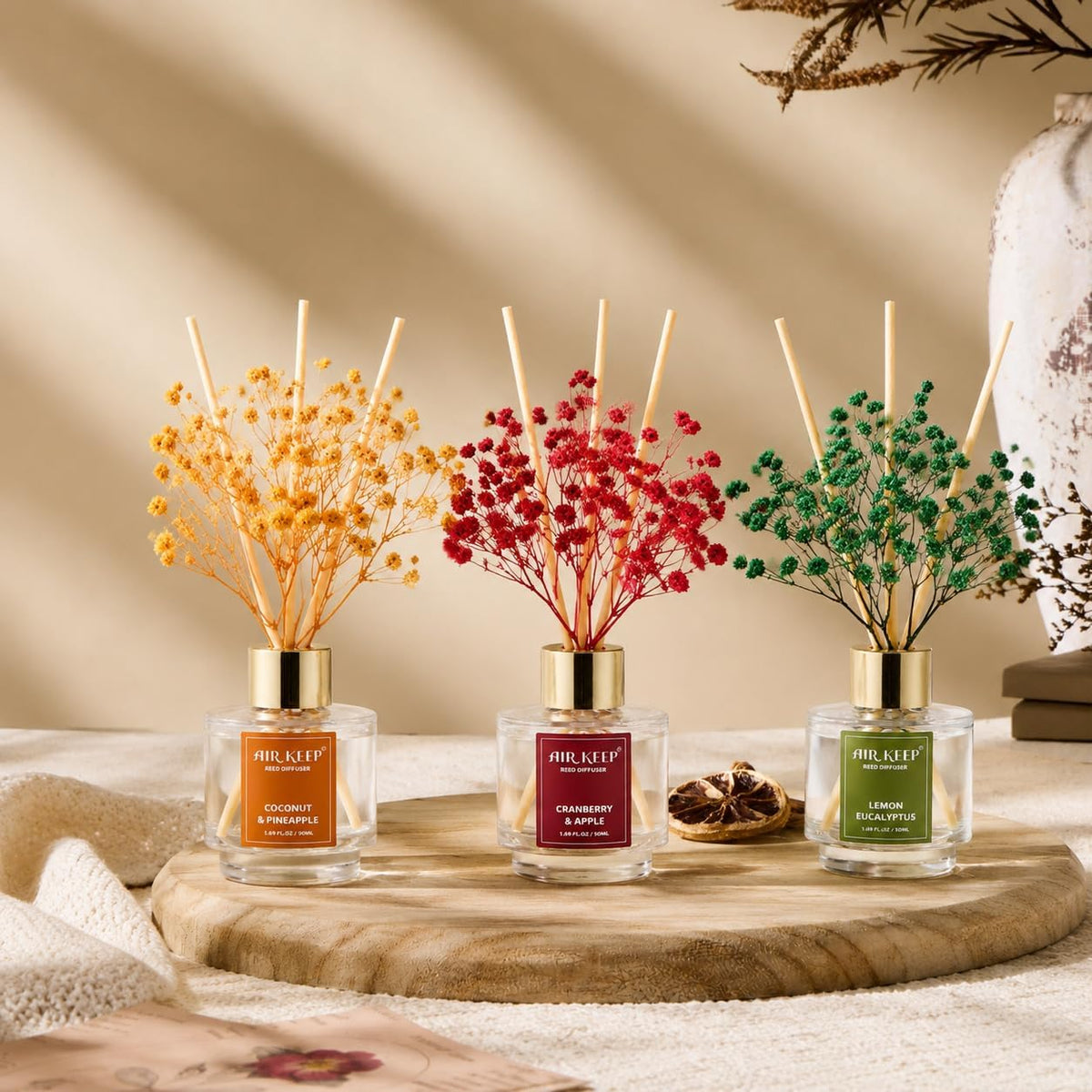 Airkeep Reed Diffuser Set of 3