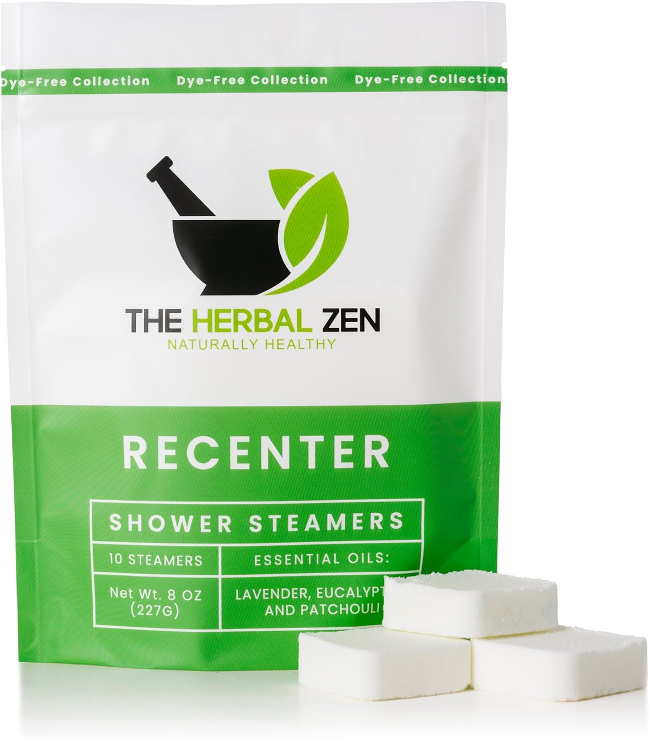 Recenter Shower Steamers Aromatherapy for Relaxing - USA Made Mothers Day Gift for Her - Lavender & Eucalyptus Shower Bomb Tablets – Soothing Natural Essential Oils (10 Pack)