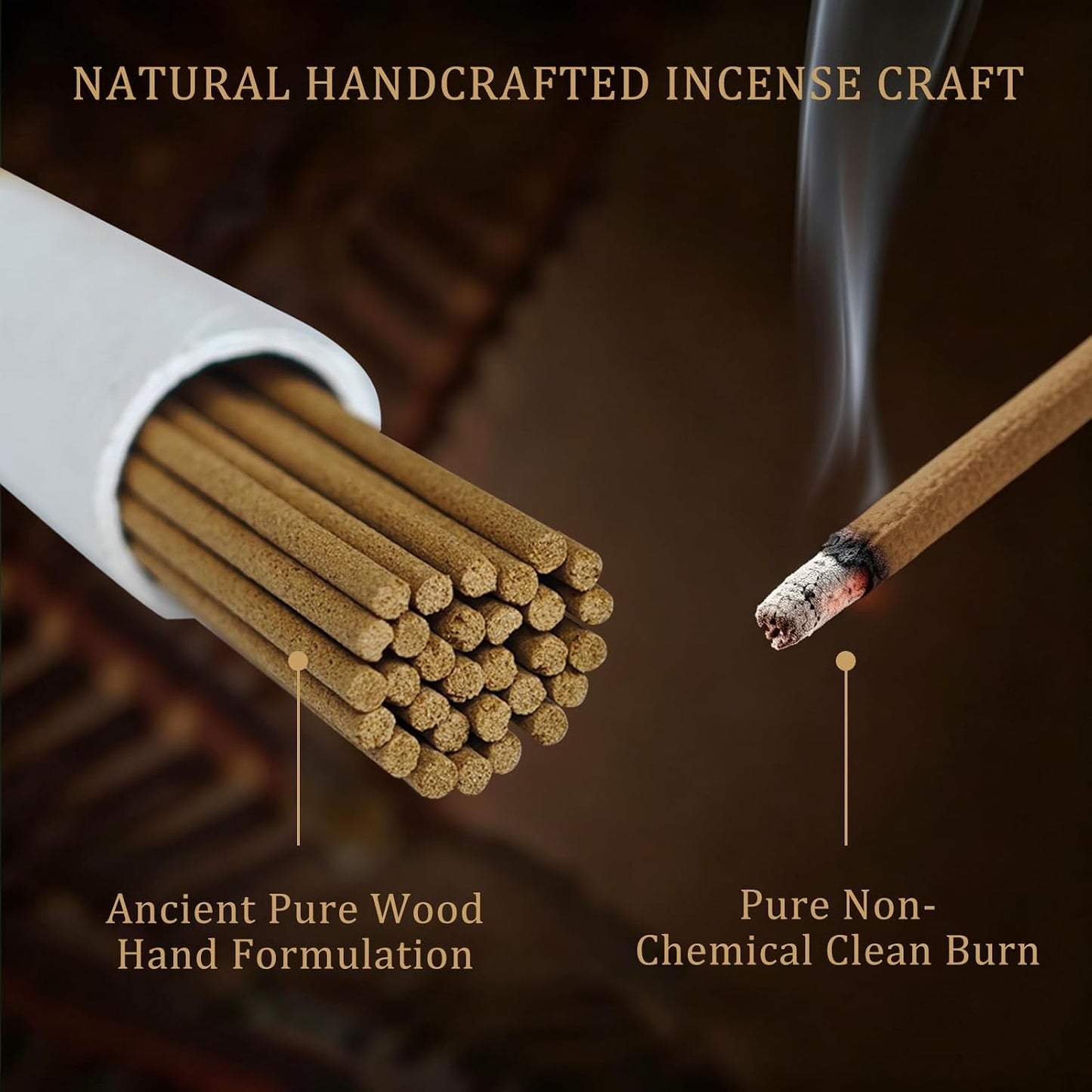 3-in-1 Incense Sticks Gift Set – 3 Scents with Incense Holder, (Nha Trang Agarwood, Goose Pear Tent, Australian Sandalwood) – Aromatherapy for Meditation, Yoga, Home – 30g (80 Sticks)