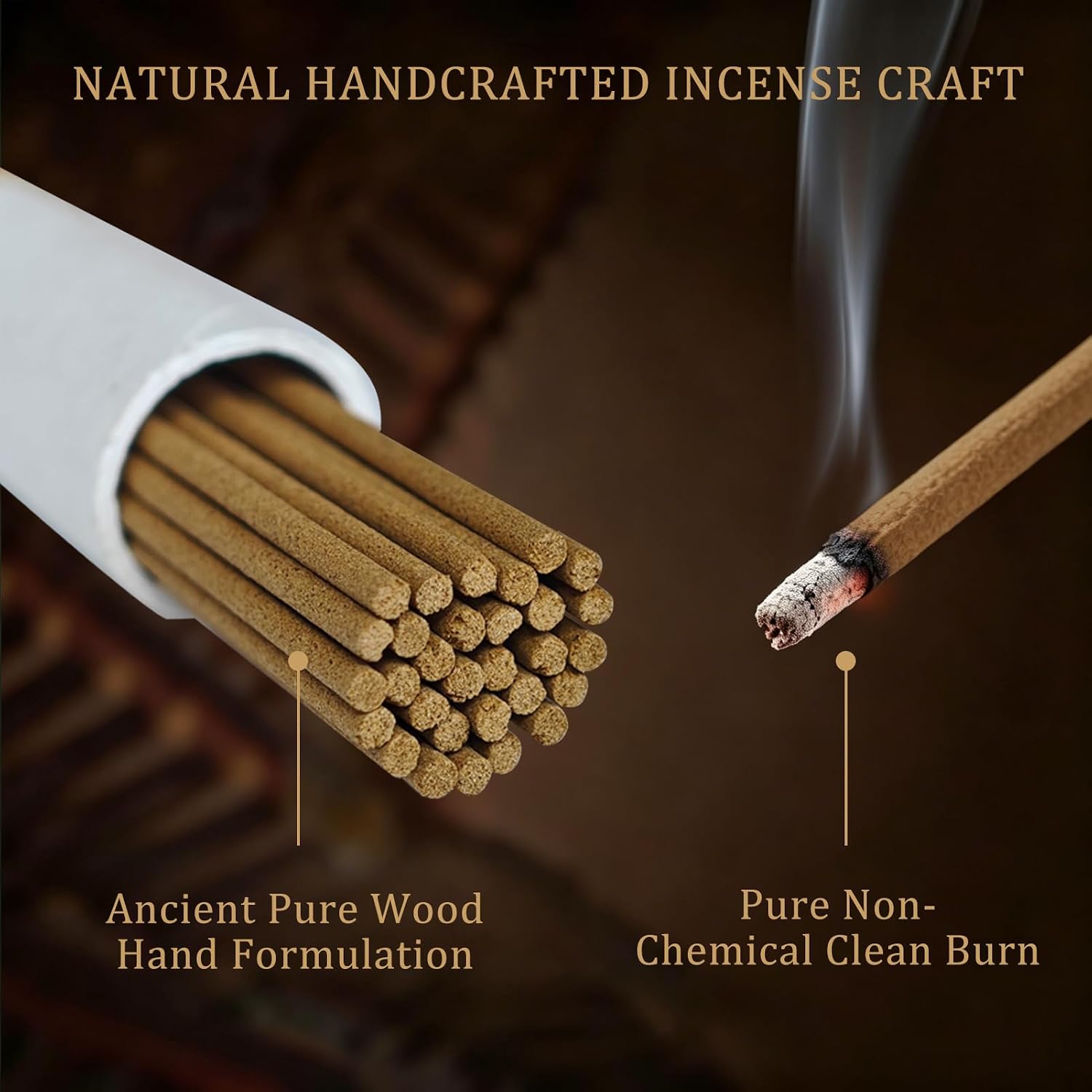 3-in-1 Incense Sticks Gift Set – 3 Scents with Incense Holder, (Nha Trang Agarwood, Goose Pear Tent, Australian Sandalwood) – Aromatherapy for Meditation, Yoga, Home – 30g (80 Sticks)