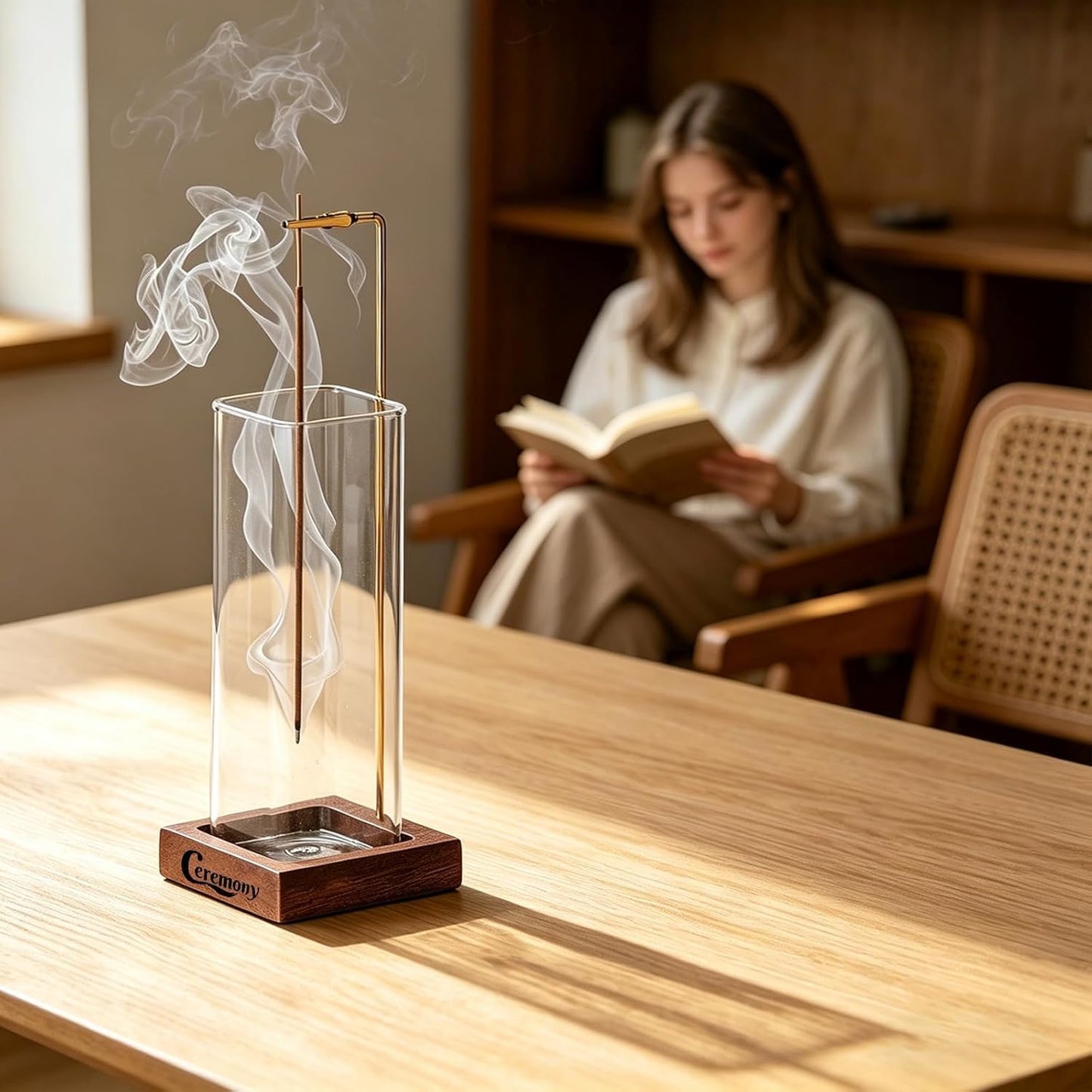 CEREMONY 8 Scents Incense Sticks, 8 in 1 Mix Incense,120 Stick Incense for Mediation,100% Natural-Handmade for Yoga, Organic-Chemicals-Charcoal-Free Purification-Relaxation