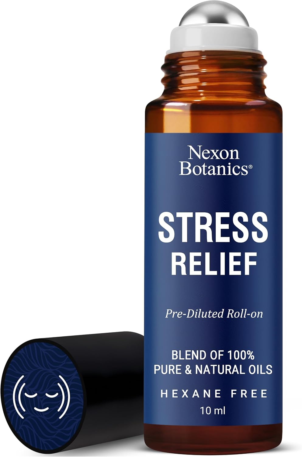 Stress Relief Essential Oil Roll-On 10 ml for Aromatherapy and Relaxation