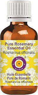 dève herbes Rosemary Essential Oil (Rosmarinus officinalis) Pure | Non-Sticky | Non-Greasy | Lightweight | Men & Women | All Skin Types | Steam Distilled 30ml (1 oz)