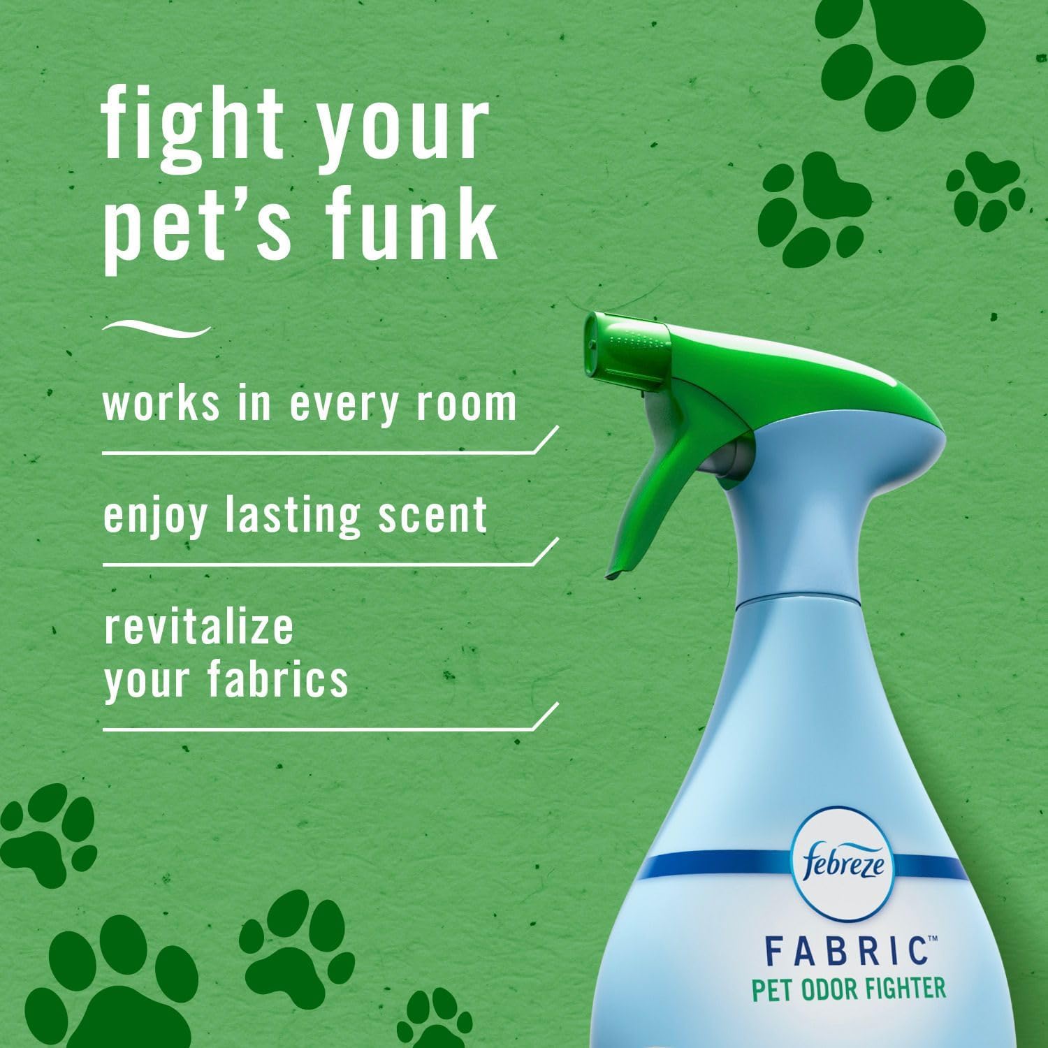 Febreze Fabric Spray Air Freshener, Odor-Fighting Fabric Refresher, Sneaker Balls Alternative, Couch Cleaner, Linen Spray, Multi-Use, Pet Odor Fighter Scent, 23.6 fl oz