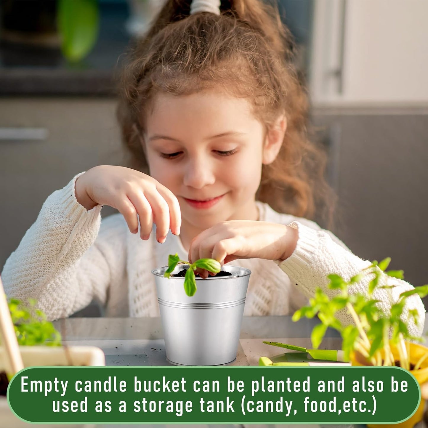 Whaline 4Pcs Citronella Candles Outdoor Large 3-Wick Soy Wax Scented Summer Iron Bucket Candles for Wedding Birthday Outside Indoor Patio Home Garden Yard Balcony Camping Porch BBQ