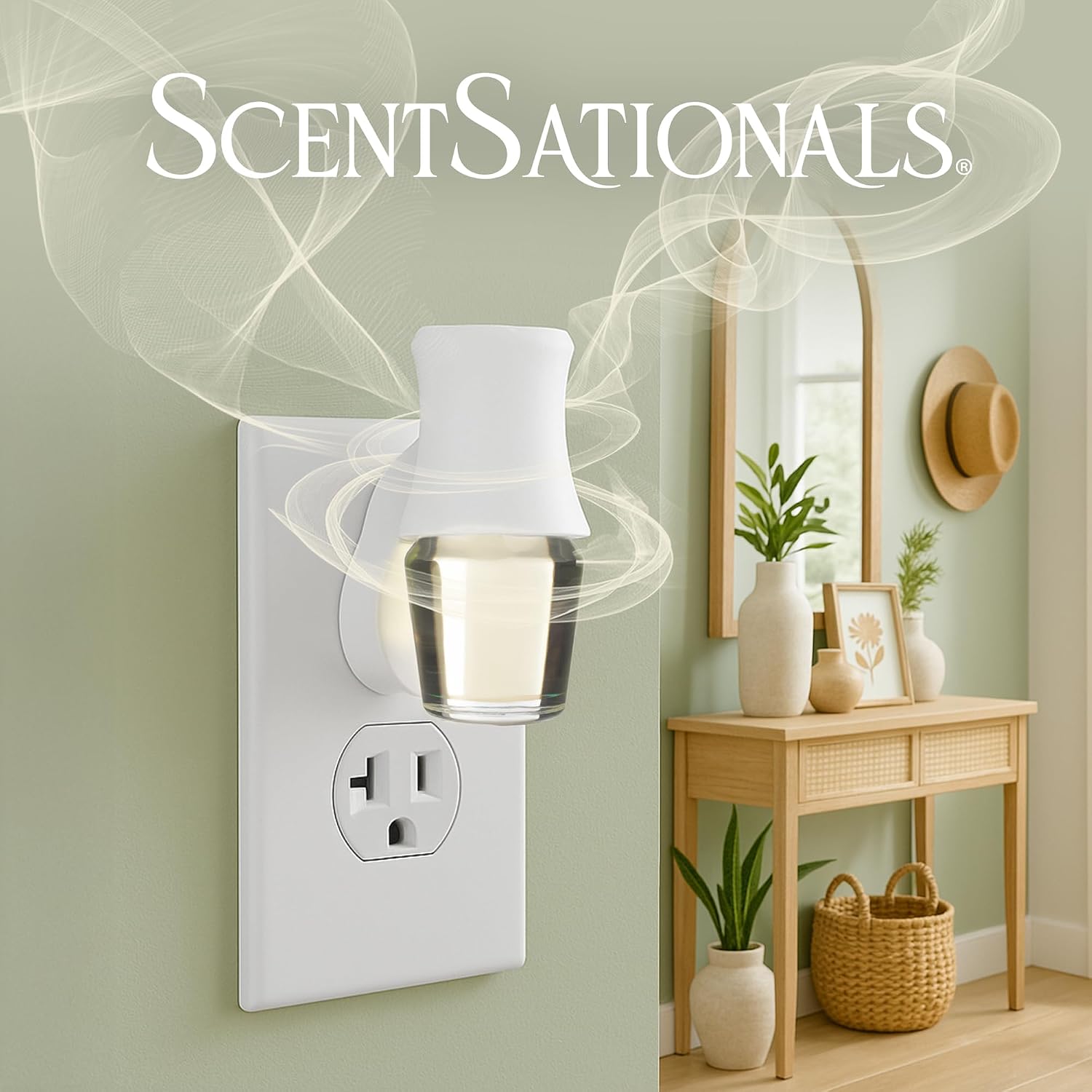 ScentSationals Honeysuckle Nectar Fragrance Oil Plug in Air Freshener Refills 3-Pack - Works with Scentsationals Wall Plugs, Long-Lasting Home Fragrance, 0.8 fl oz Each, Packaging May Vary