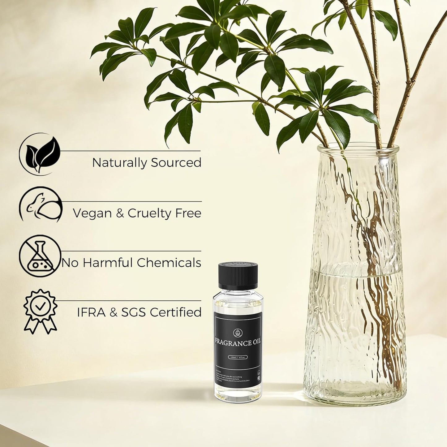 Hotel Diffuser Oil for Waterless Diffusers, Luxurious Relaxing Aromatherapy Scent Essential Oil with Cardamom, Cedar & Sandalwood, 4 Fl Oz, 120 ML, Essence of Self