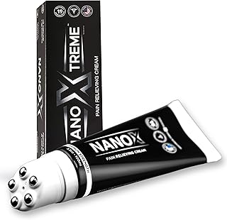 NANOXTREME Pain Relief Cream – Fast-Acting Topical for Muscle Deep-Absorbing, Long Lasting Formula with Natural Ingredients – Cooling Sensation – 3.3oz Roll-on – Made in USA