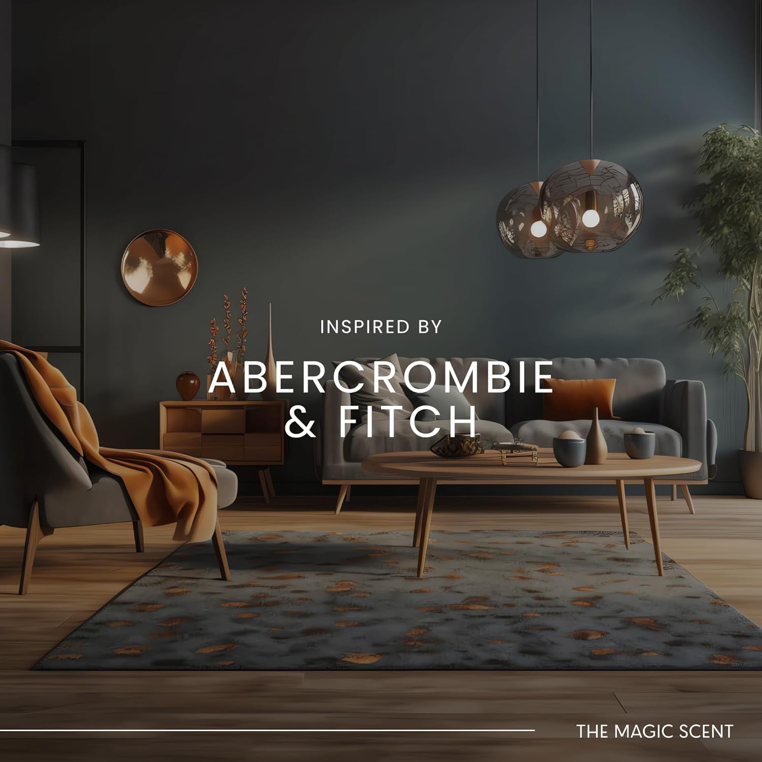 The Magic Scent Mahogany & Teakwood Diffuser Oil - Hotel & Home Luxury Scents Inspired by Abercrombie & Fitch - Diffuser Oil Scents for Home Designed for Use in All Diffusers - 16.9 fl oz, 500 mL