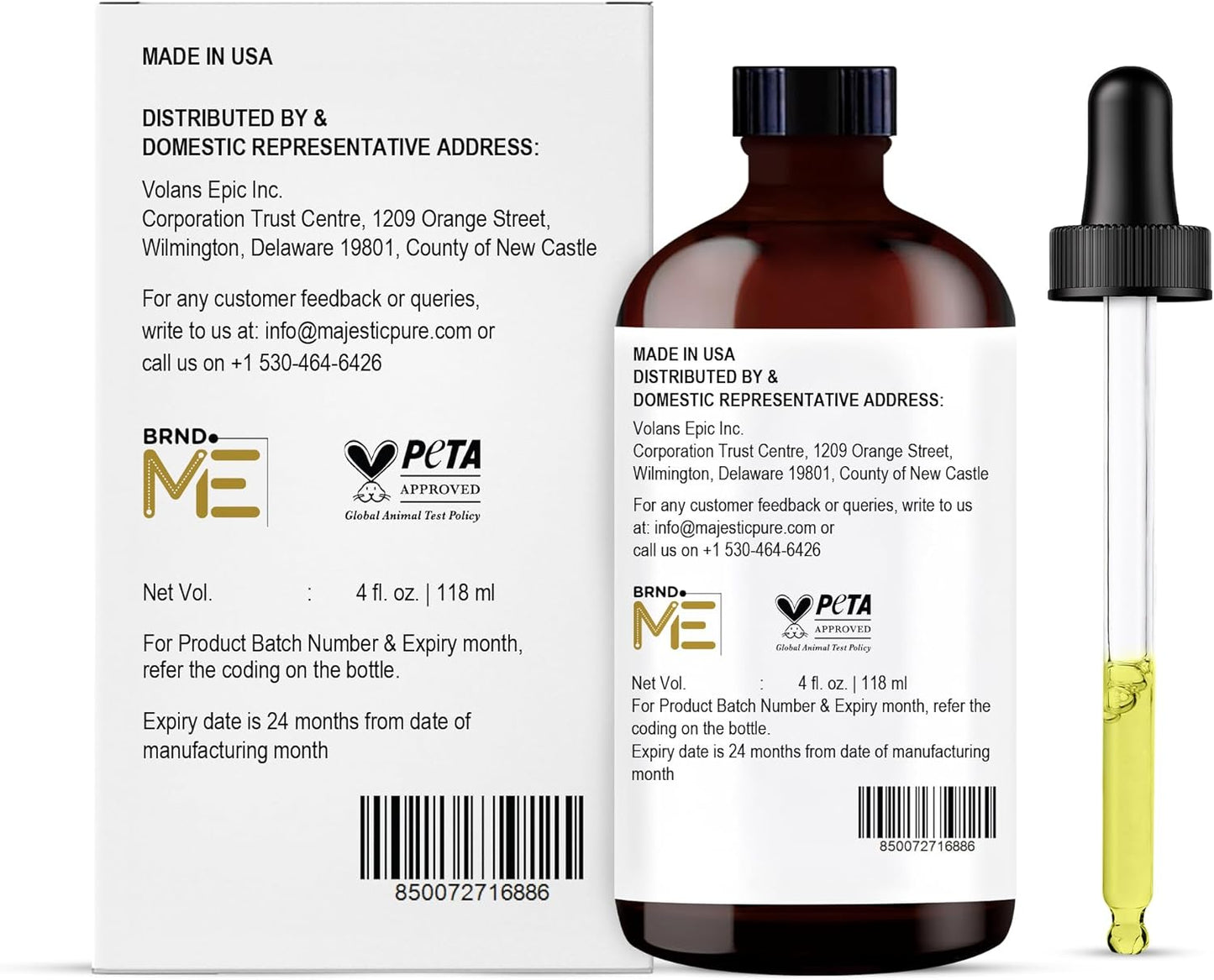 Majestic Pure Lemon Eucalyptus Essential Oil 4 Fl Oz - Fresh Citrus Scent for Diffuser, Home & Cleaning - Crisp, Uplifting Fragrance - Pure & Blend-Friendly Essential Oil