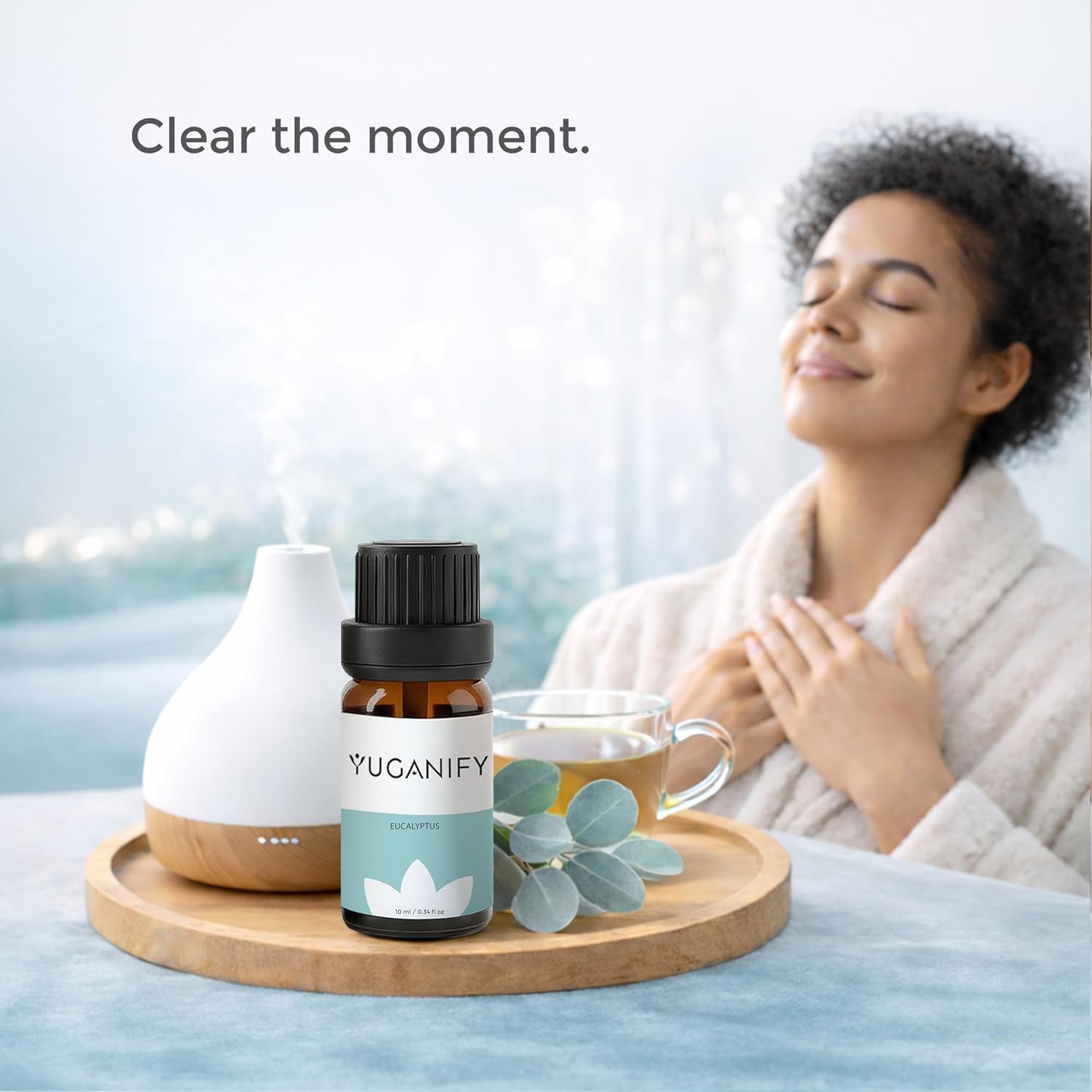 Eucalyptus Essential Oil 10ml – 100% Pure & Steam Distilled – Strong Scent Aromatherapy Oil for Diffuser, Humidifier & Shower, Ideal for Steam Inhalation and Home Freshening