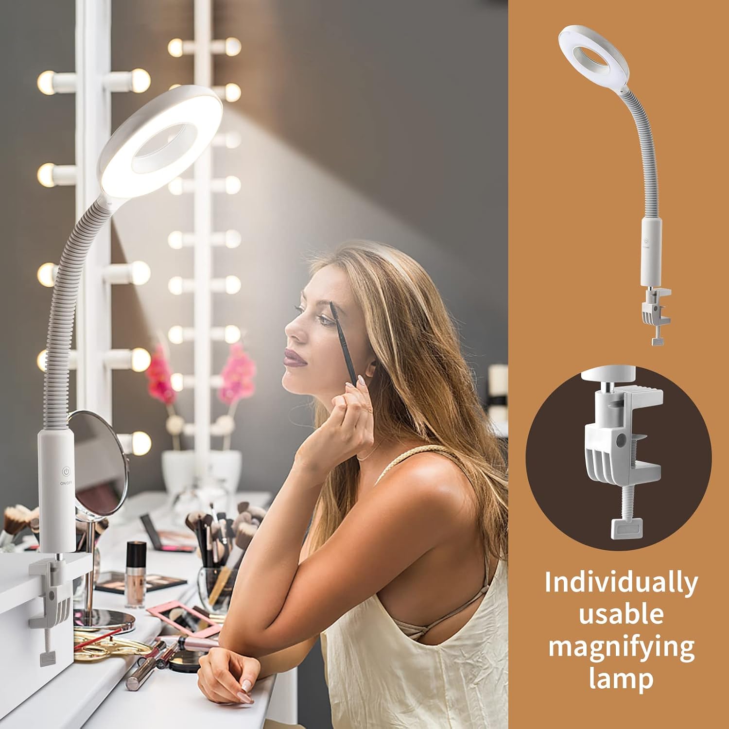 2 in 1 Facial Steamer with 3X Magnifying Lamp - Professional for Home & Beauty Salon