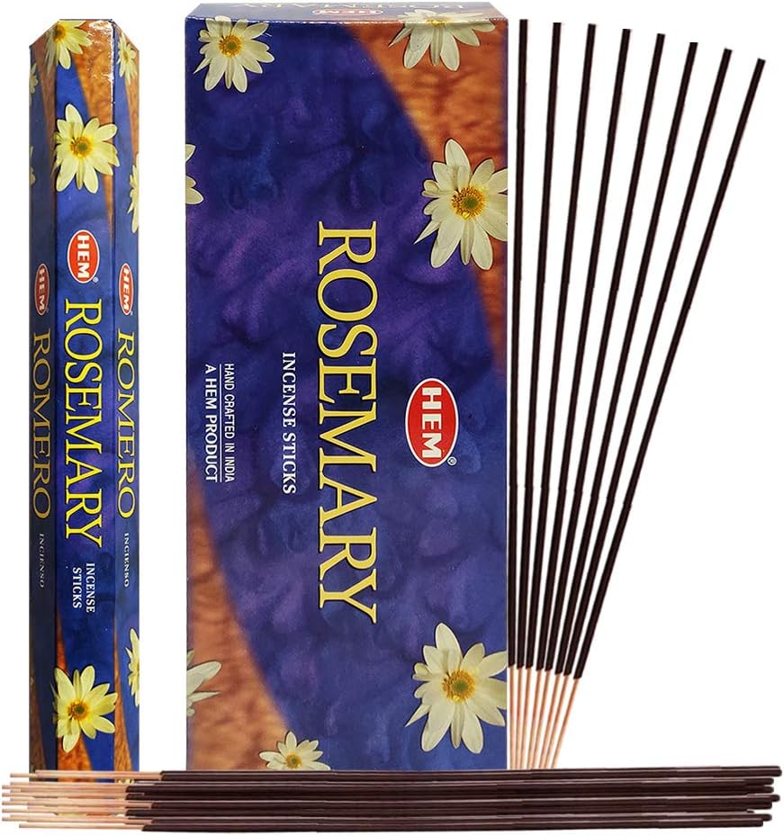 Rosemery Incense Sticks and Incense Stick Holder Bundle Insence Insense Hem Incense Sticks