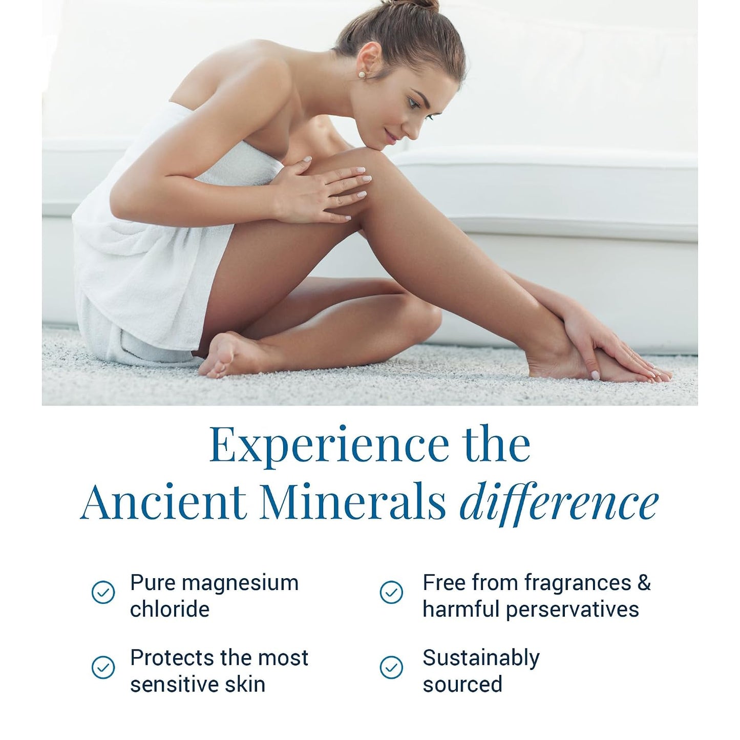 Ancient Minerals Magnesium Bath Flakes - Magnesium Oil Spray and Magnesium Lotion - High-Absorption Efficiency for Relaxation, Wellness & Muscle Relief