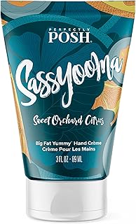 Perfectly Posh - Sassyooma Big Fat Yummy Hand Crème - Non-Greasy Hand Cream with Apricot Kernel Oil, Coconut Oil and Citrus Scent - 89ml