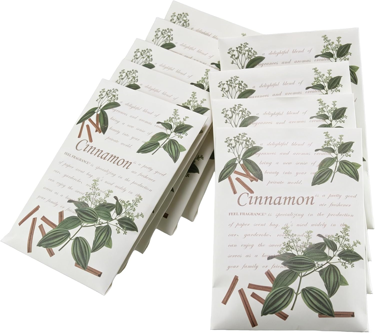 Scented Sachet for Drawer and Closet Sachets, Lot of 12 (Cinnamon)