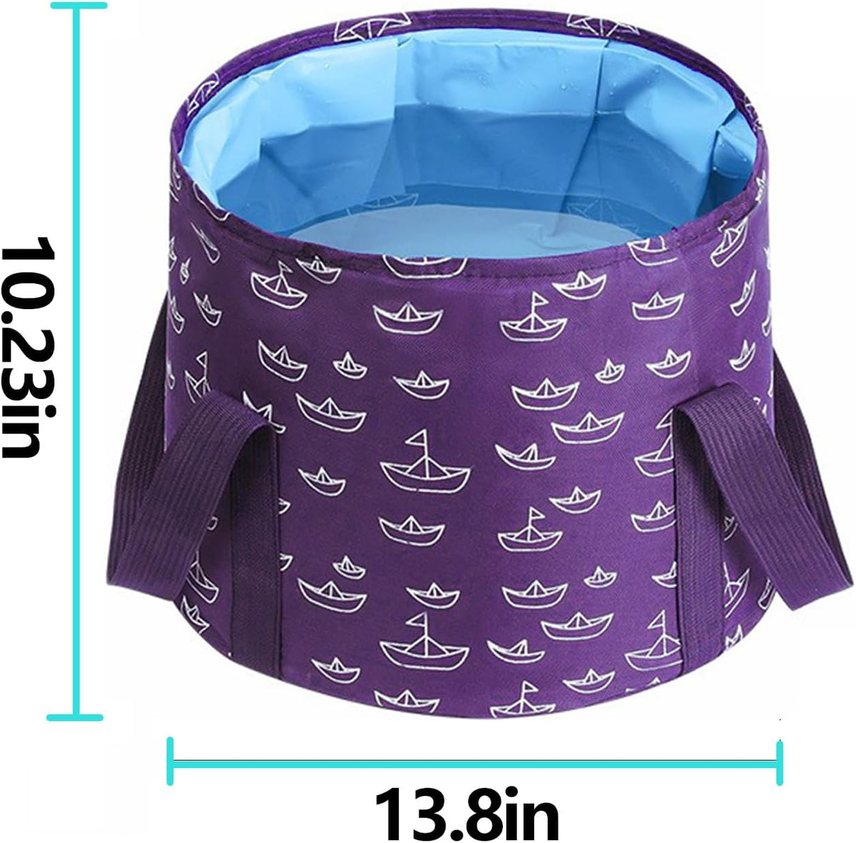 Collapsible Bucket for Soaking Feet, Purple Portable Travel Foot Bath Tub, Foot Soaking Bath Basin Portable, Foot Spa Soaking Feet Home Pedicure Basin Outdoor Camping