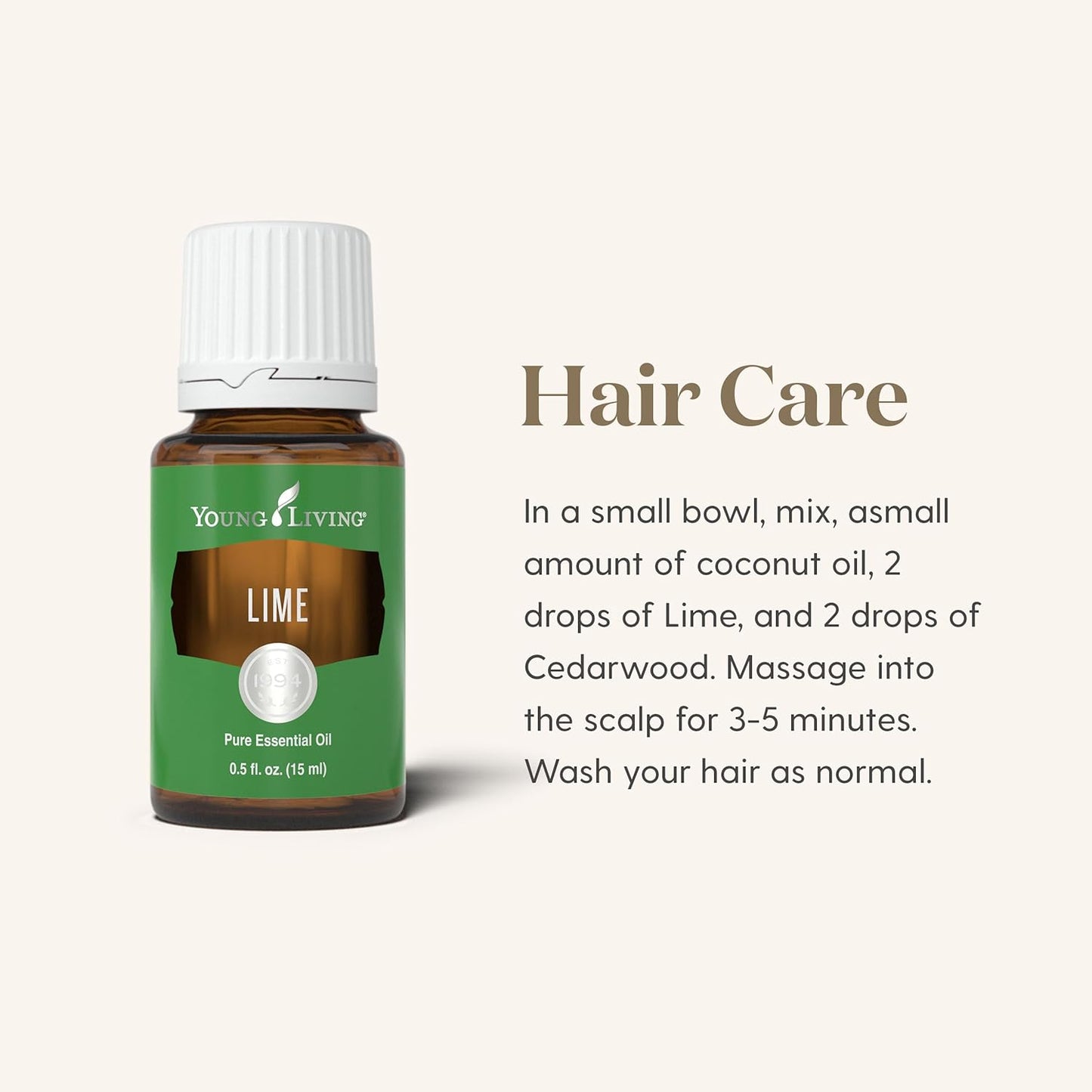 Young Living Lime Essential Oil 15 ml | Bright Citrus Aroma for Diffusers, Massage & Aromatherapy | Cold Pressed Lime Peel Botanical Oil | Fresh Zesty Fragrance | Seed to Seal Quality