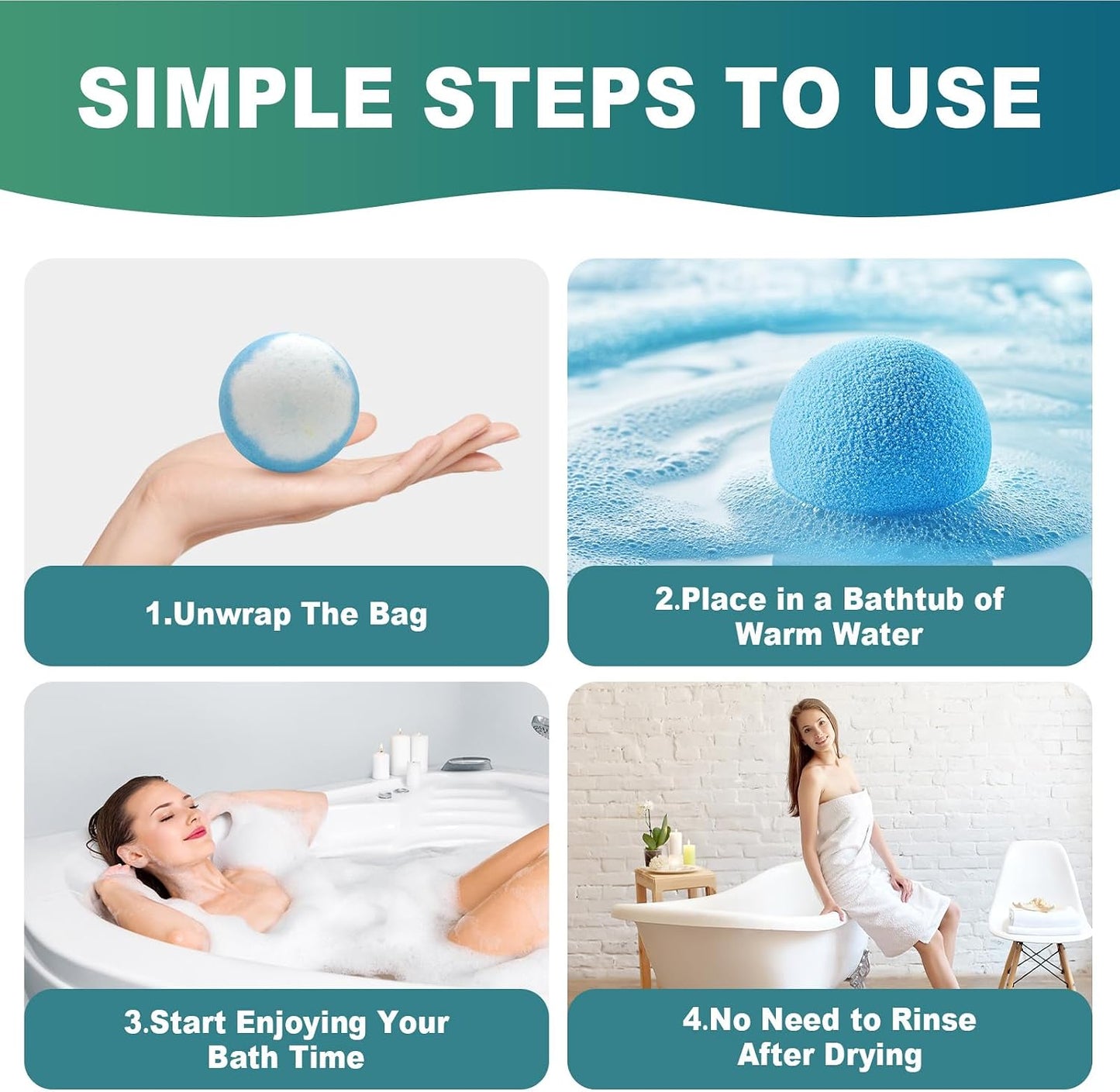 Bath Bombs Birthday Gifts for Women & Men Set, 12 Pack Handmade Natural Organic Bath Bomb with Shea Butter, Fathers Day Gift for Dad Husband from Wife Daughter, Spa Relaxing Self Care