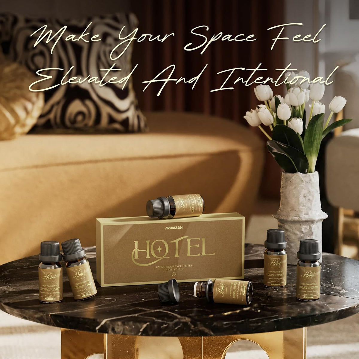 ARVIDSSON Hotel Diffuser Oils Gift Set - Hotel Essential Oils for Diffuser
