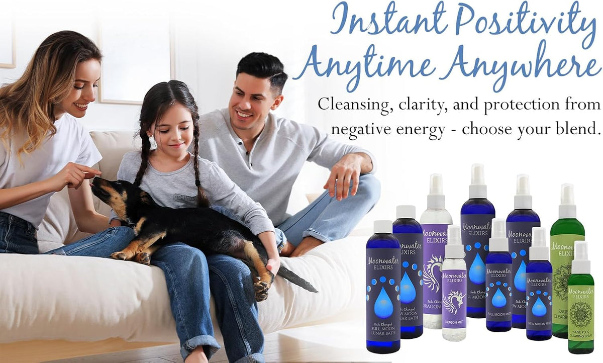 Lavender Sage Aromatherapy Spray for Spiritual Cleansing &amp; Aura Protection, White Sage Lavender Spray - Cleansing Negative Energy &amp; Protection, Clear Quartz Reiki Energized Aromatherapy Room Mist 4oz