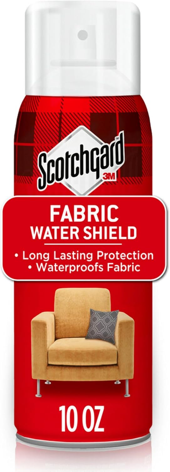 Scotchgard Fabric Water Shield, 60 Ounces (Six, 10 Ounce Cans), Repels Water, Ideal for Couches, Pillows, Furniture, Shoes and More, Long Lasting Protection