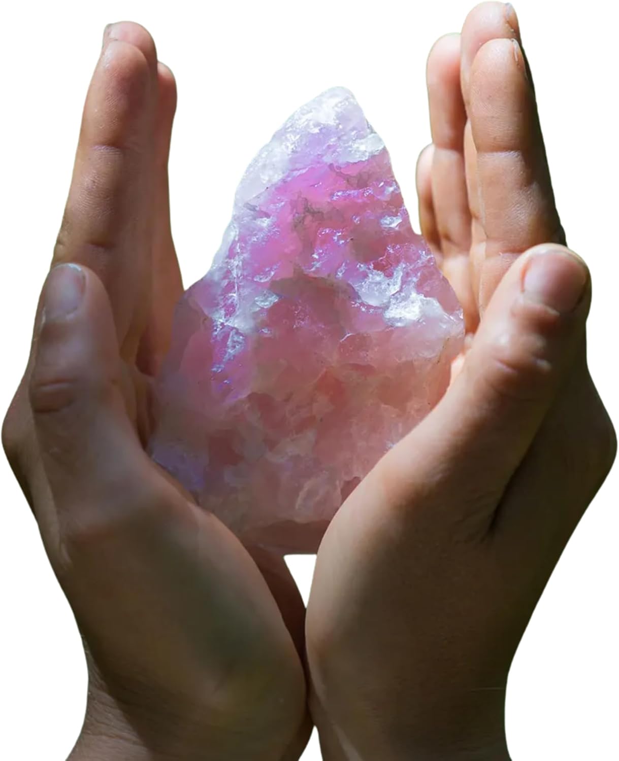 Mystic Angel White Sage & Rose Smudge Spray (4 oz.) with Reiki Charged Rose Quartz Crystal