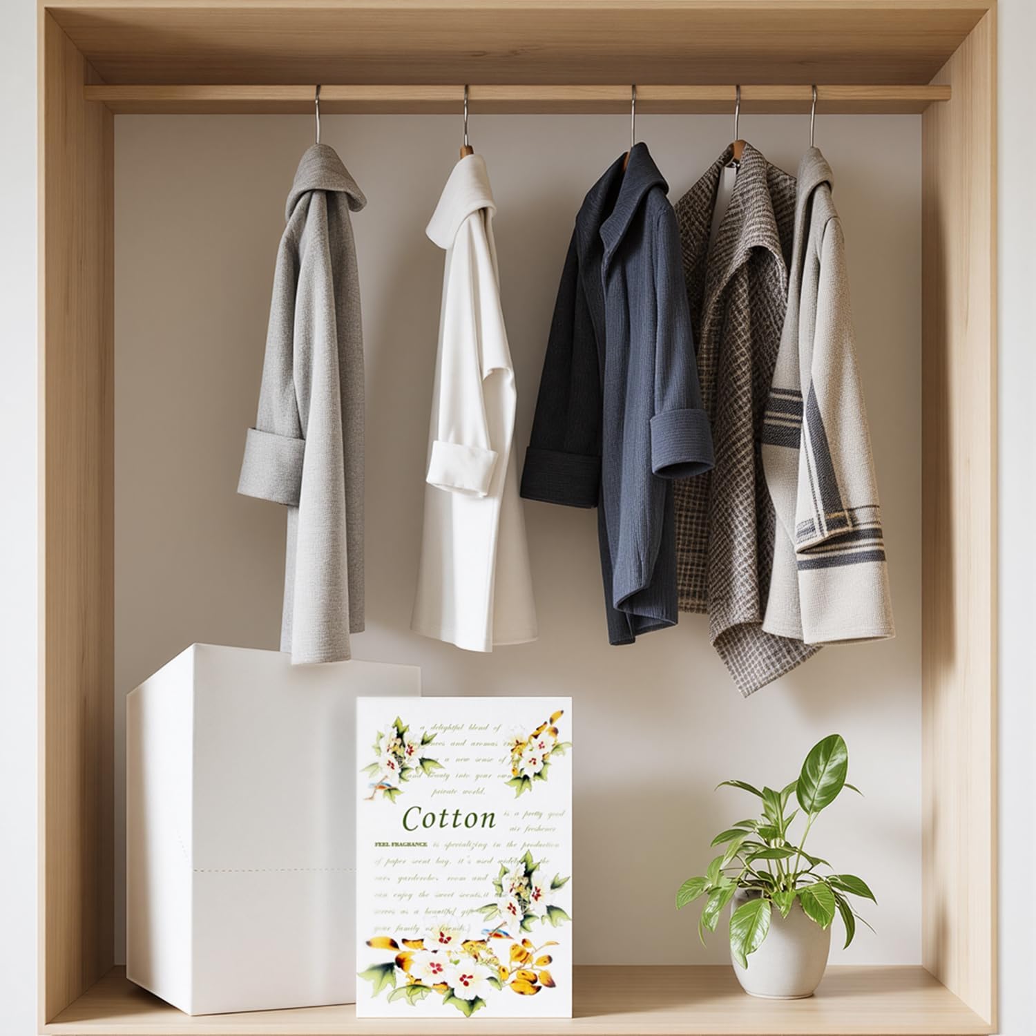 Scented Sachets for Drawer and Closet, Lot of 12 Pieces Inside. (Cotton)