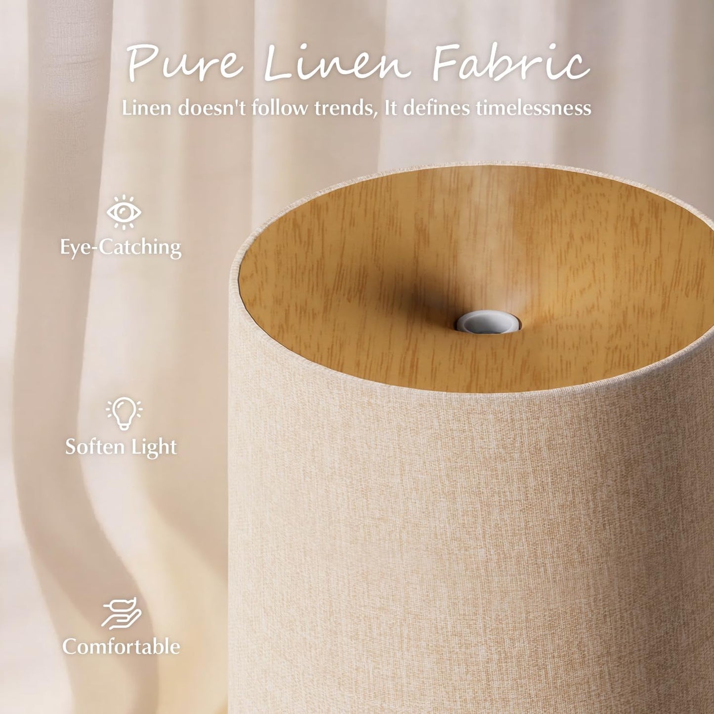 ARVIDSSON Essential Oil Diffuser with Fabric Cover, 100ml Aromatherapy Diffuser for Home, Ultrasonic Diffuser with Night Lamp and Auto Shut-Off, Scent Oil Diffusers for Bedroom