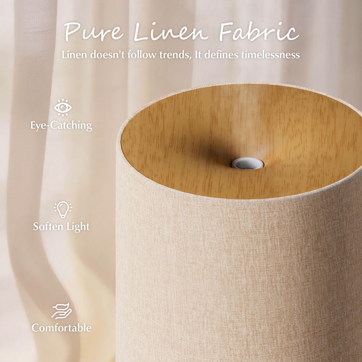 ARVIDSSON Essential Oil Diffuser with Fabric Cover, 100ml Aromatherapy Diffuser for Home, Ultrasonic Diffuser with Night Lamp and Auto Shut-Off, Scent Oil Diffusers for Bedroom