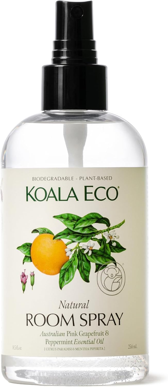 Koala Eco Room Spray, Home Spray - with Australian Pink Grapefruit & Peppermint Essential Oil - 8.4oz