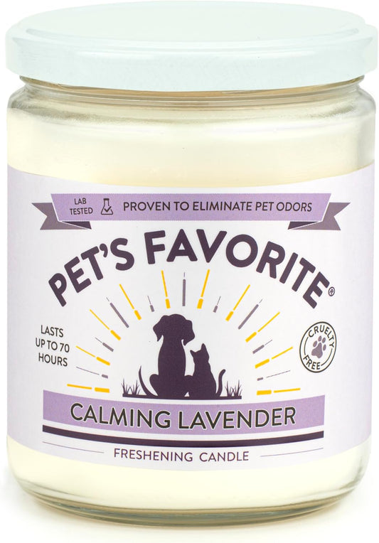 Calming Lavender Pet Odor Eliminator Candle Pet Friendly