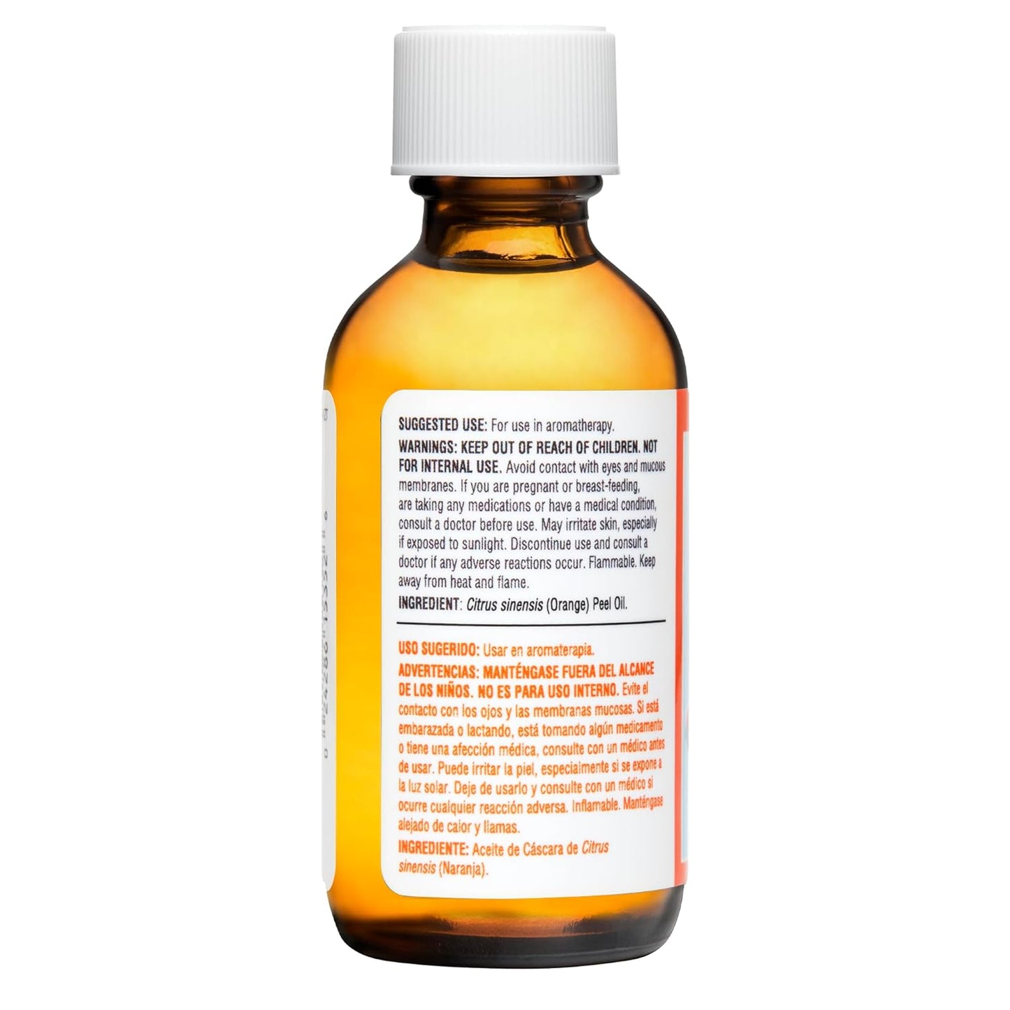 De La Cruz Pure Orange Oil - 100% Pure Cold Pressed Orange Essential Oil for Diffuser - 2 Fl OZ (1 Bottle)